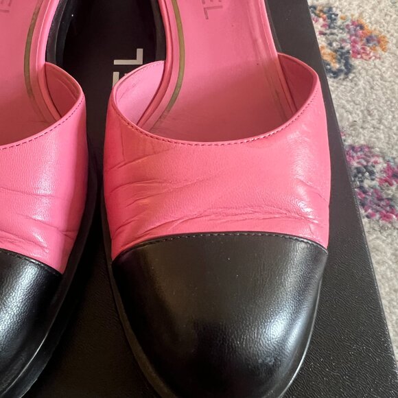 Authentic Chanel 2023 Interlocking CC Logo D'Orsay Flats - Picture 4 of 15